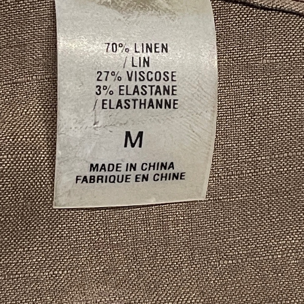 NWT Elie Tahari Neutral Crop Linen Jacket - Picture 9 of 9